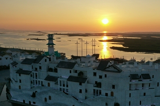 北海：“丝路古港”夕阳下的沉醉（图）